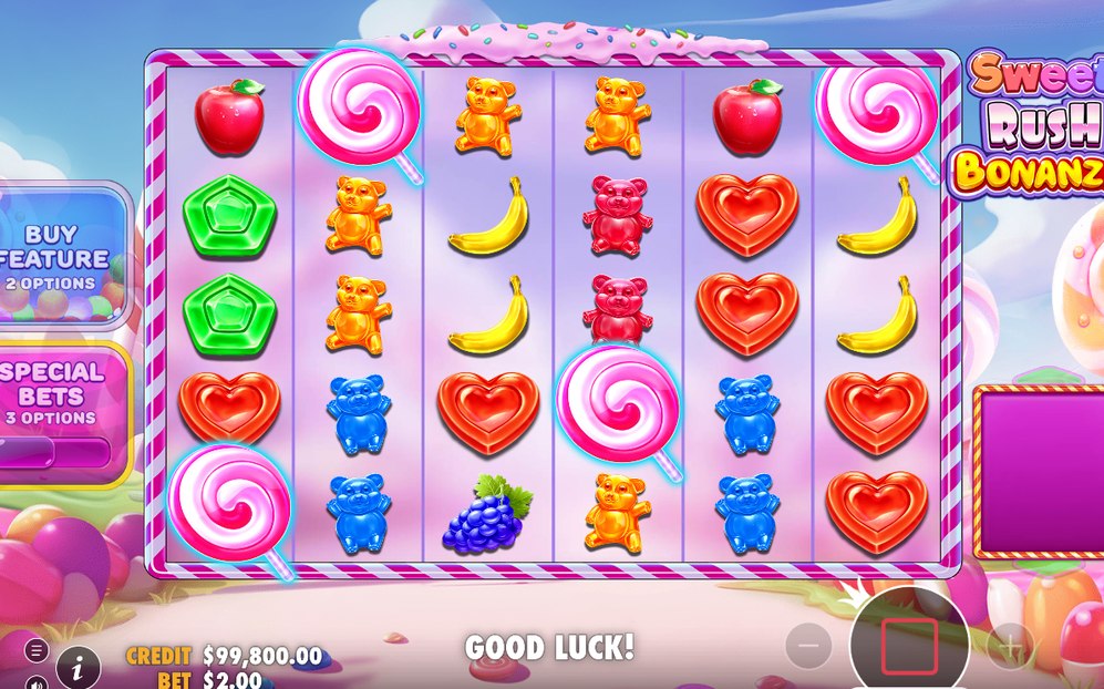 Bonus screen in the Free Spins mode